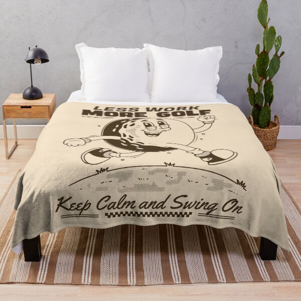 Item preview, Less Work More Golf Keep Calm Swing On Design designed and sold by adipra.