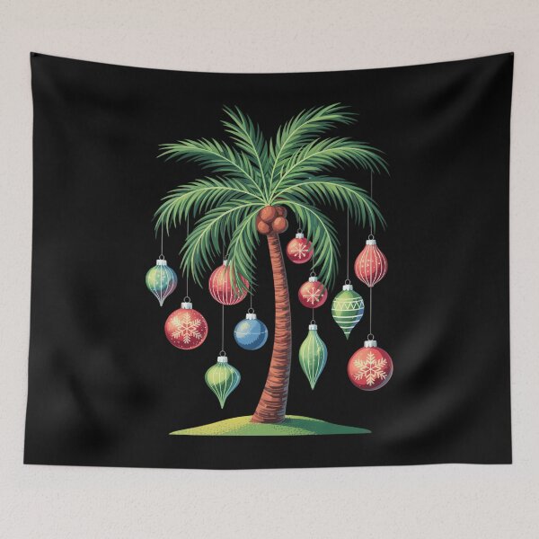 Item preview, Christmas Palm Tree Light Hawaiian Tropical Xmas designed and sold by TyraYoung.