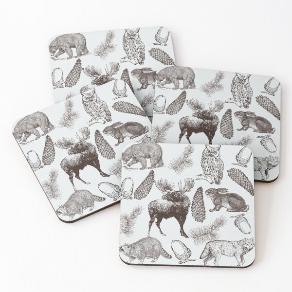 Item preview, vintage winter animals.  designed and sold by ninjapineapple.