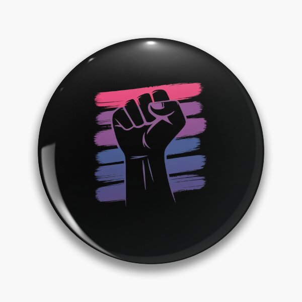 Item preview, Power Fist Bisexual Pride Social Justice Equality LGBTQ Ally designed and sold by DrewLeuschke.
