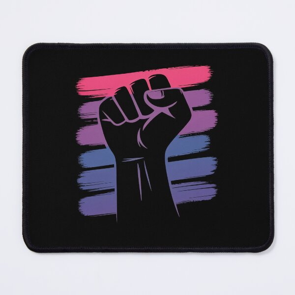 Item preview, Power Fist Bisexual Pride Social Justice Equality LGBTQ Ally designed and sold by DrewLeuschke.