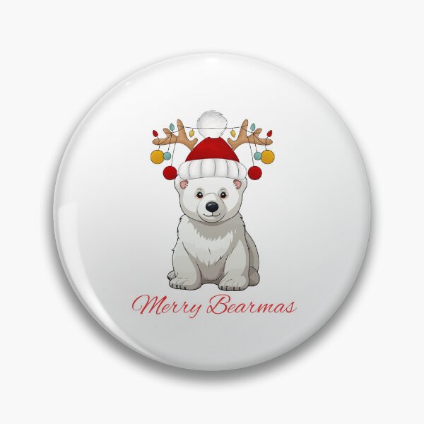 Item preview,  Merry Bearmas, Christmas humor, funny Christmas design, cute bear designed and sold by SofikoDesigns.