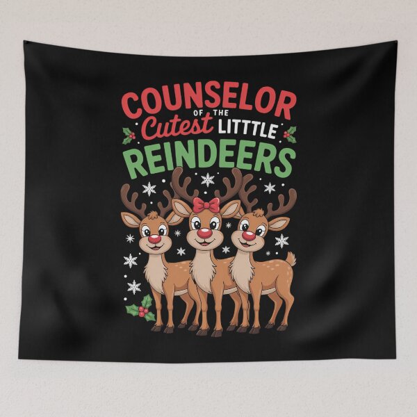 Item preview, Counselor Of The Cutest Reindeers Christmas Counselor designed and sold by TyraYoung.