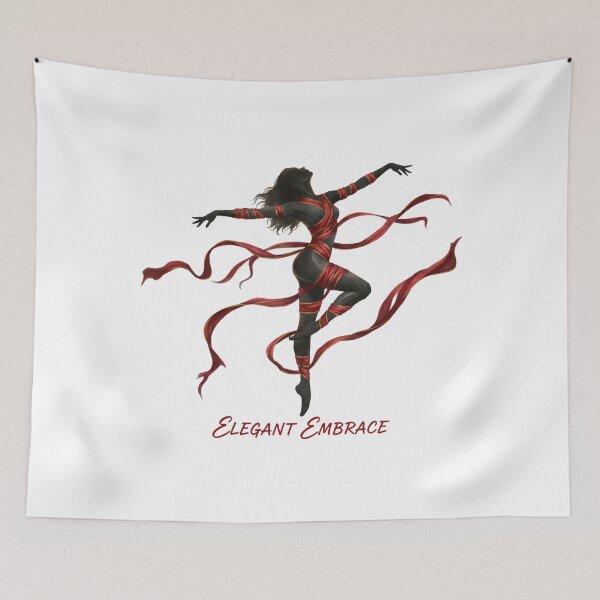 Aperçu de l'œuvre Étreinte élégante – Danseuse gracieuse enveloppée de passion et de mouvement créée et vendue par Cloud-Riders.