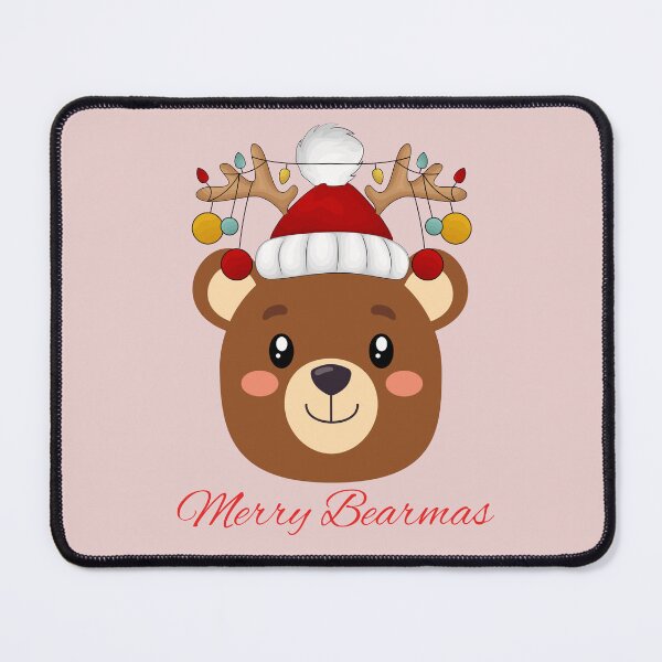 Item preview, Merry Bearmas, Christmas humor, funny Christmas design, cute bear designed and sold by SofikoDesigns.