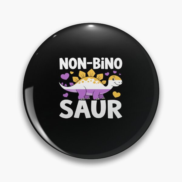 Item preview, Non Bino Saur Dinosaur Aagender Non Binary designed and sold by MinaReinger.