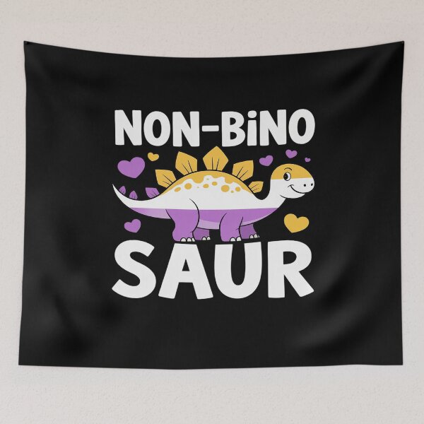 Item preview, Non Bino Saur Dinosaur Aagender Non Binary designed and sold by MinaReinger.