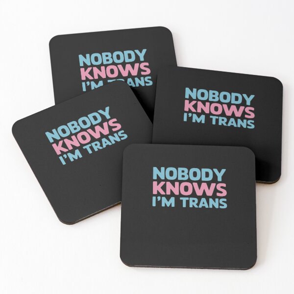 Item preview, Nobody Knows I'm Trans LGBT Pride Transgender Rights designed and sold by AmparoBoyle.