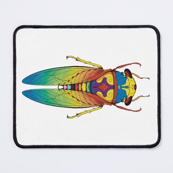 Item preview, Progress Pride Flag Cicada designed and sold by AppalachianOmen.