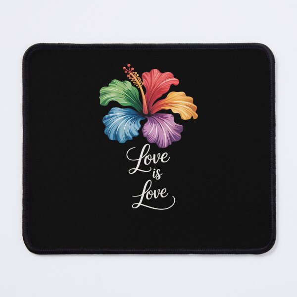 Item preview, Love Is Love Rainbow Lily Flower LGBT Gay designed and sold by DrewLeuschke.
