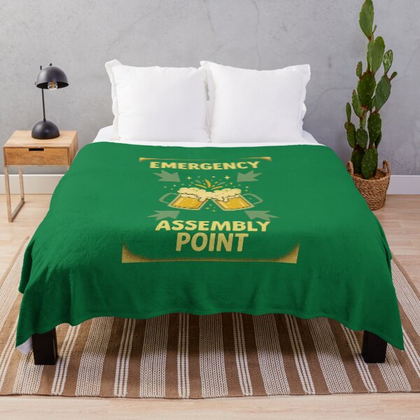Item preview, Emergency Assembly Point – Funny Beer Mugs Clinking Party Shirt designed and sold by JonelCrafts.