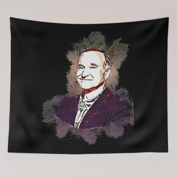 Item preview, Robin Williams Portrait With Brush Strokes designed and sold by fernangen.