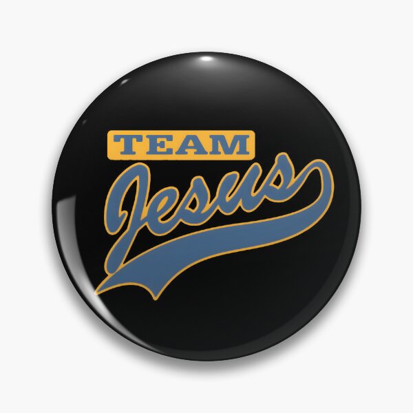 Item preview, Team Jesus Retro Script Crest designed and sold by BarbaraLFalo.