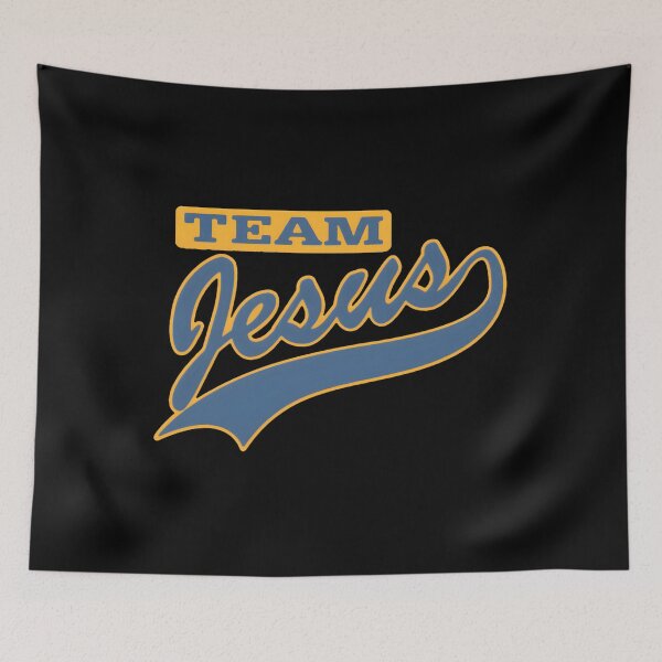 Item preview, Team Jesus Retro Script Crest designed and sold by BarbaraLFalo.