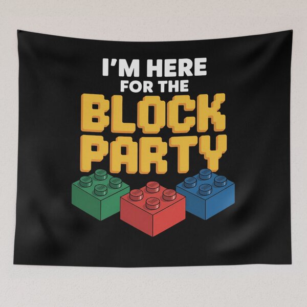 Item preview, Funny Building Blocks Block Party Kids Parents designed and sold by papertaless.