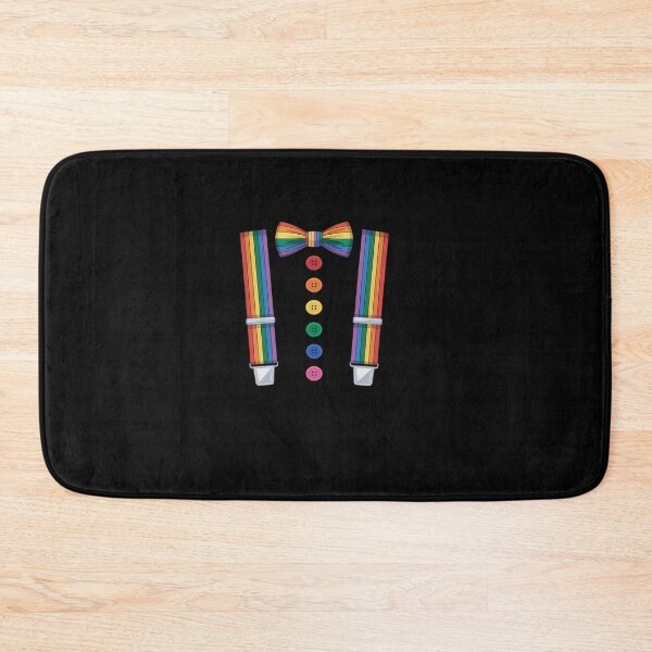 Item preview, LGBT Pride Gay Rainbow Tuxedo Suspenders designed and sold by khorbiasieno.