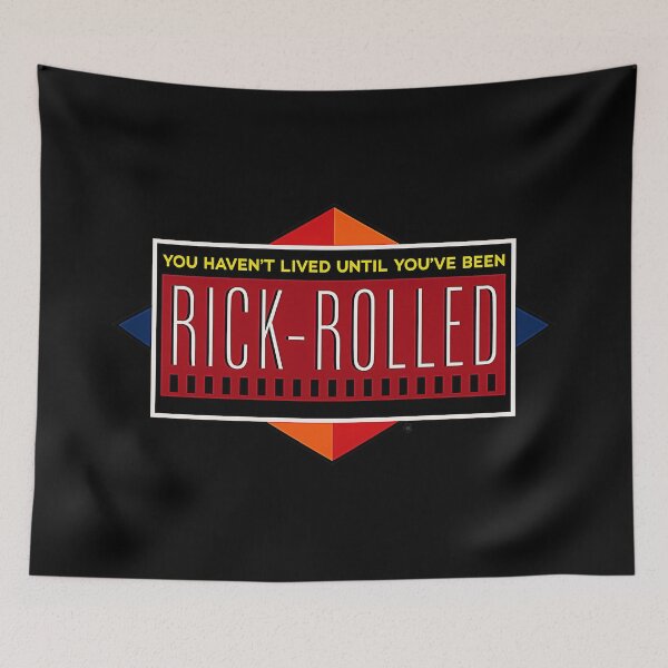 Item preview, Rick Astley Rickrolled Retro Banner  designed and sold by johzenfra.