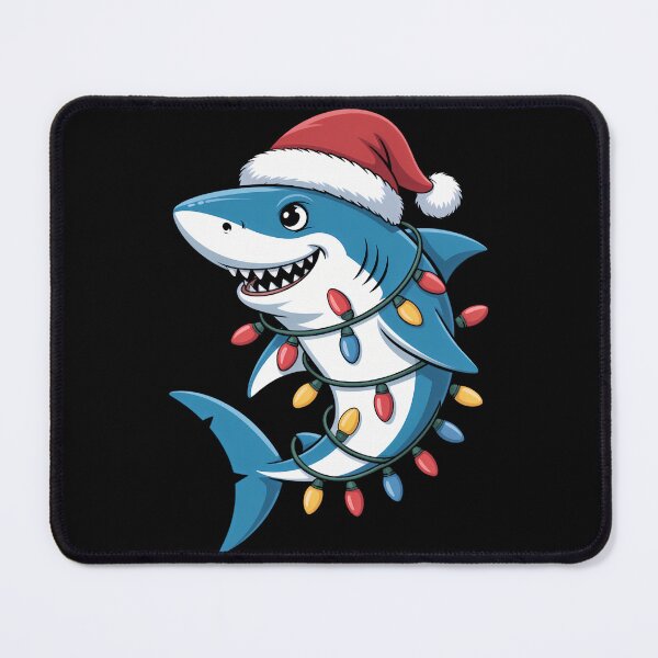 Item preview, Santa Shark Christmas Lights Sharkmas Tree Xmas Boys Men designed and sold by papertaless.