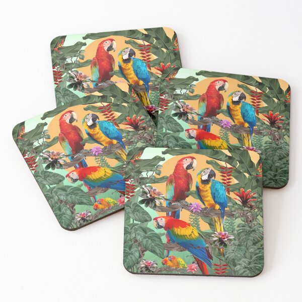 Item preview, Polygonal illustration of macaw birds. designed and sold by MOLZart.