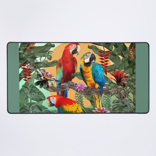 Item preview, Polygonal illustration of macaw birds. designed and sold by MOLZart.