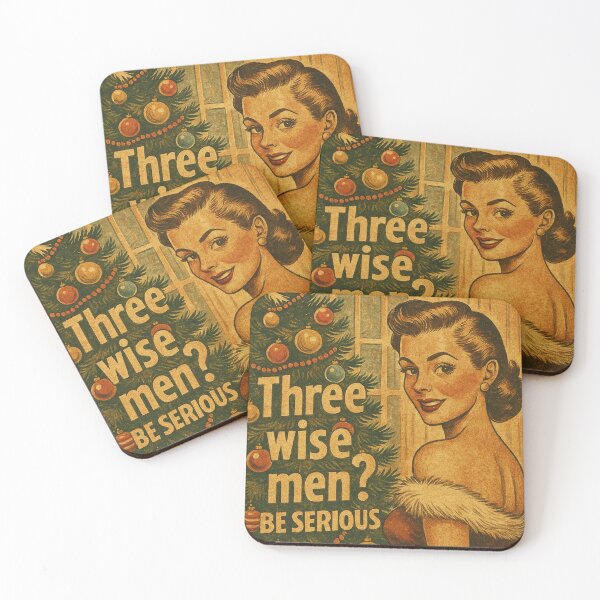 Item preview, Three Wise Men Be Serious - Funny Vintage Christmas designed and sold by Vicky021.