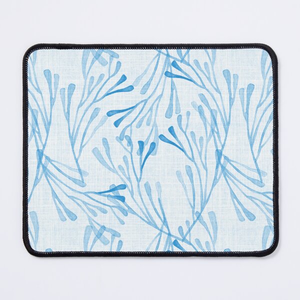 Item preview, Coastal Summer Light Cornflower Blue Coral Watercolor Linen Texture  designed and sold by KConfetti.