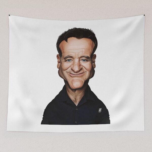 Item preview, Robin Williams Bright Smile Portrait Photo designed and sold by fernangen.
