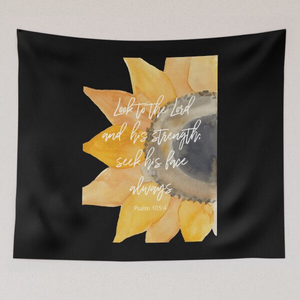 Item preview, Psalm 105:4 Seek the Lord Sunflower designed and sold by BarbaraLFalo.