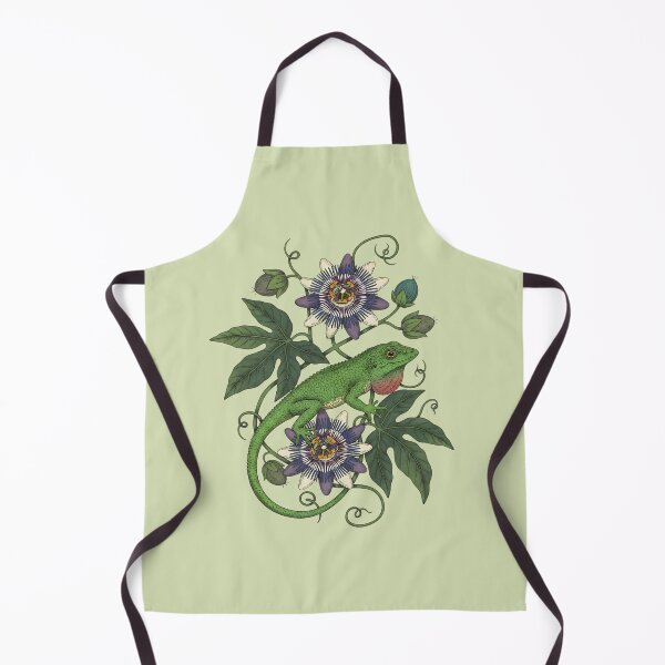 Item preview, Anole Lizard and Passionflower designed and sold by BirdsnStuff.