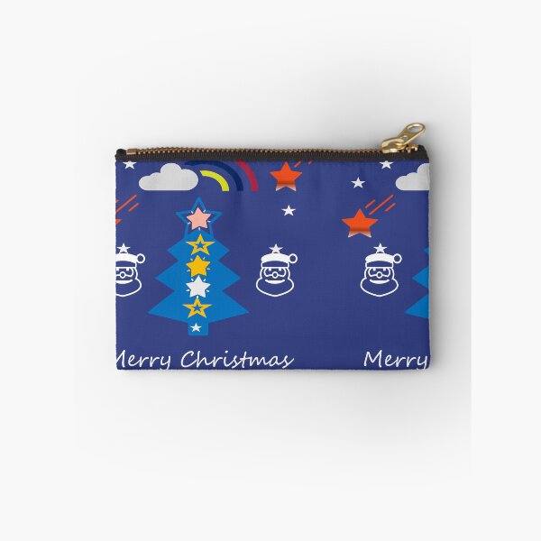 Item preview, Colorful Christmas Tree with Santa and Stars – Festive Holiday Design designed and sold by Anusham Digital Arts.