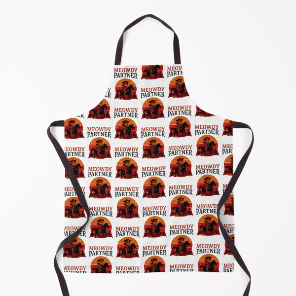 Item preview, Meowdy Partner-Vintage-style cowboy scene designed and sold by graphic-genie.