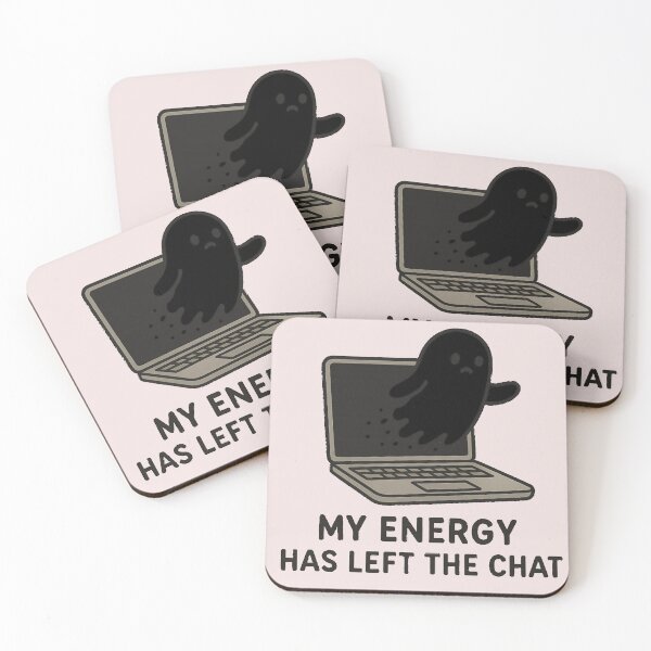Item preview, My Energy Has Left The Chat T-Shirt – Funny Lazy Mood Tee designed and sold by KDesignCrafts.