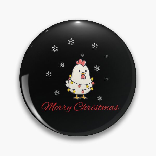 Item preview, Merry Christmas, Christmas humor, funny Christmas design, cute chiken designed and sold by SofikoDesigns.