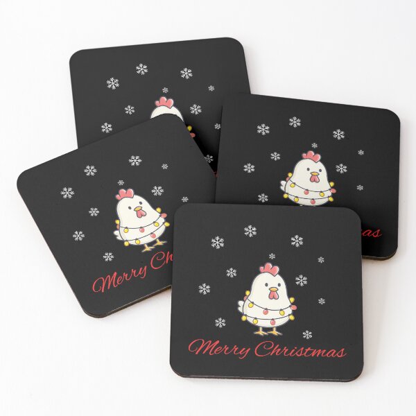 Item preview, Merry Christmas, Christmas humor, funny Christmas design, cute chiken designed and sold by SofikoDesigns.
