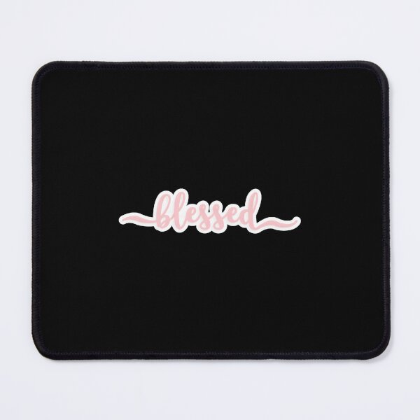 Item preview, Blessed Cursive Pastel Pink Script designed and sold by BarbaraLFalo.