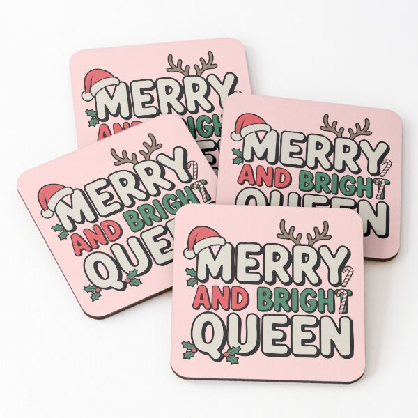 Item preview, Merry and Bright Queen – Cute Christmas Typography Design for Holiday T-Shirts, Hoodies & Gifts designed and sold by graphicnew.
