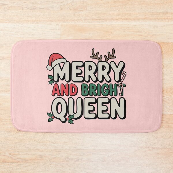 Item preview, Merry and Bright Queen – Cute Christmas Typography Design for Holiday T-Shirts, Hoodies & Gifts designed and sold by graphicnew.