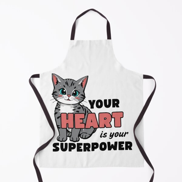 Artikelvorschau, Dein Herz ist deine Superkraft entworfen und verkauft von Eggroll the Cat.