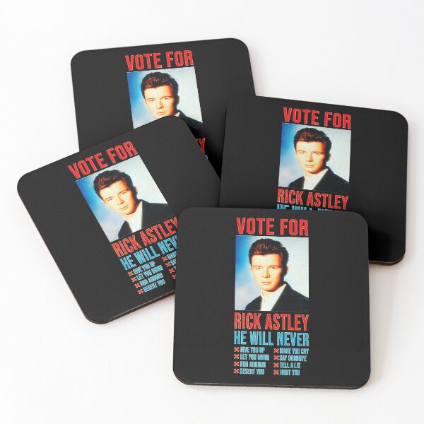 Item preview, Rick Astley Vote For President Poster designed and sold by johzenfra.