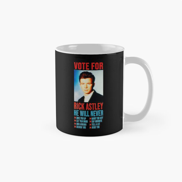 Item preview, Rick Astley Vote For President Poster designed and sold by johzenfra.