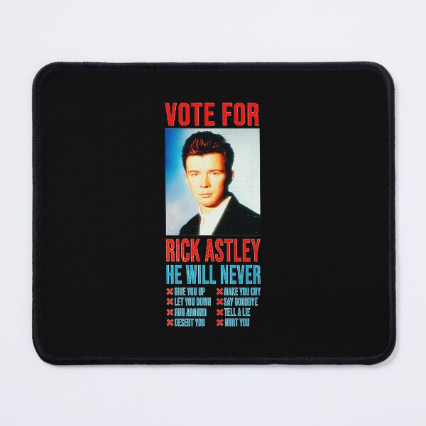Item preview, Rick Astley Vote For President Poster designed and sold by johzenfra.