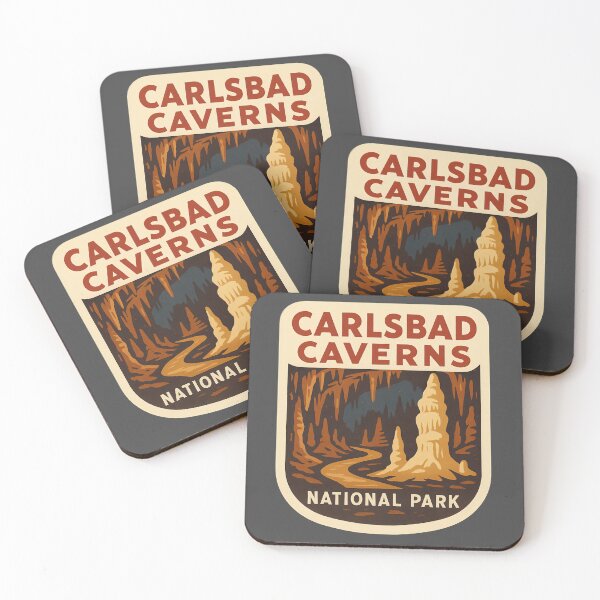 Item preview, Vintage American National Park Print: Carlsbad Caverns designed and sold by PinUpPizzazz.