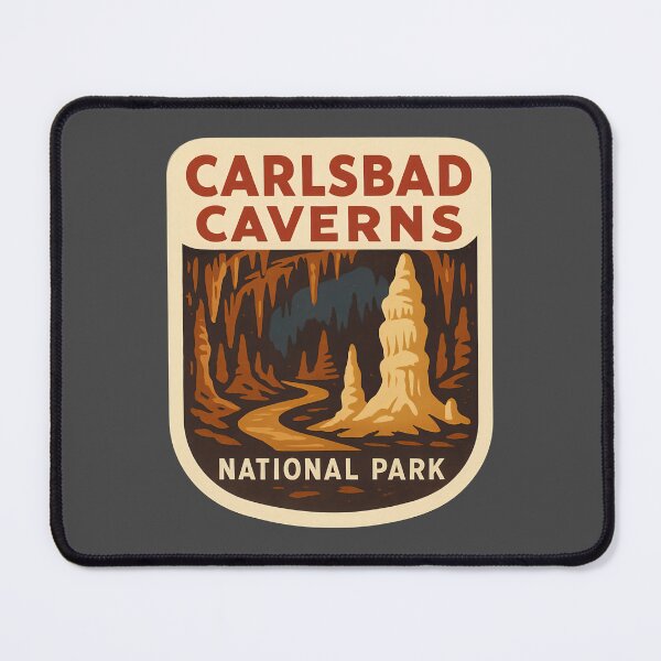 Item preview, Vintage American National Park Print: Carlsbad Caverns designed and sold by PinUpPizzazz.