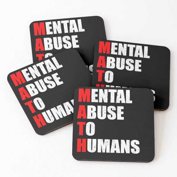 Item preview, Math Mental Abuse To Human - Funny Math Teacher Joke designed and sold by kamalasyakila.
