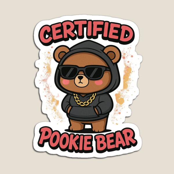 Item preview, Diseño certificado del osito Pookie designed and sold by FandomFunStudio.