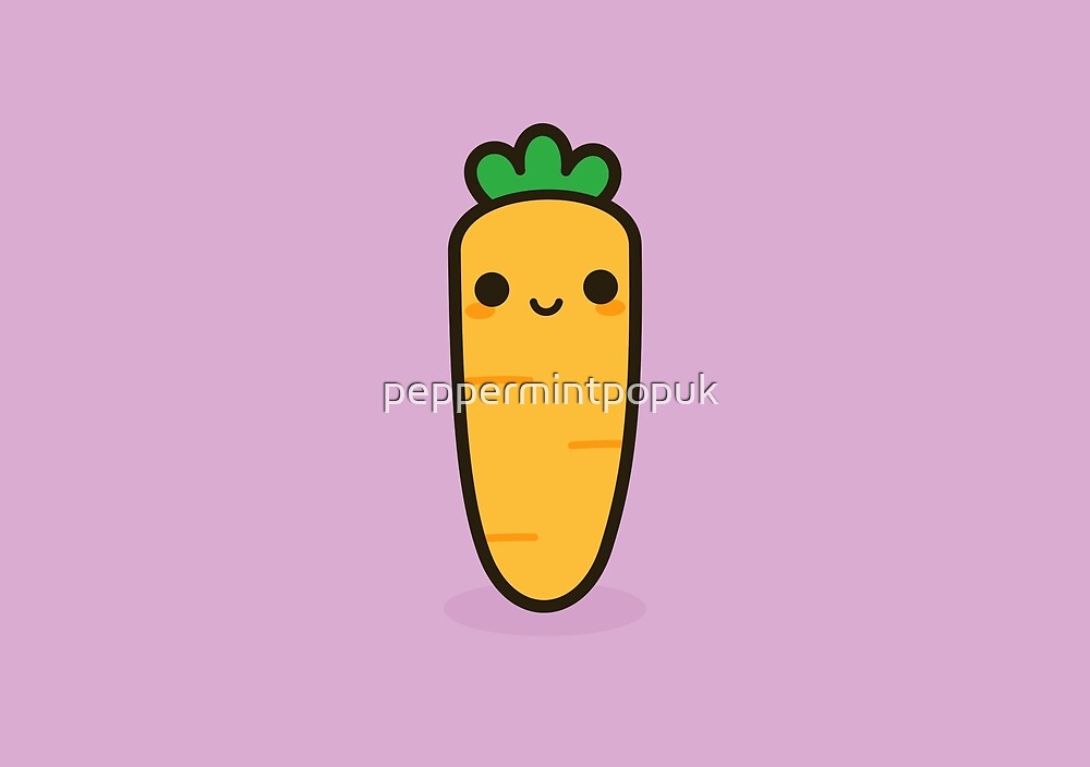 "Cute carrot" by peppermintpopuk Redbubble