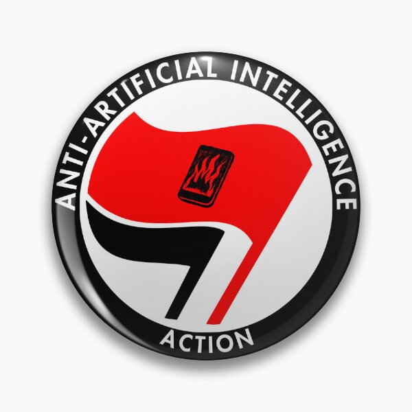 Item preview, Anti-Artificial Intelligence Action Antifascist designed and sold by thecamphillips.
