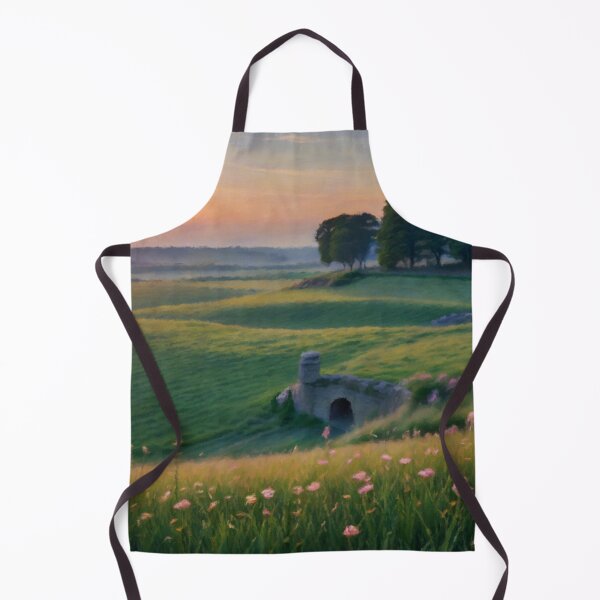 Item preview, Pastel Sunrise Over Ancient Countryside Meadow designed and sold by Zeph1.