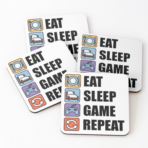 Item preview, Eat Sleep Game Repeat designed and sold by GamerGearTees.