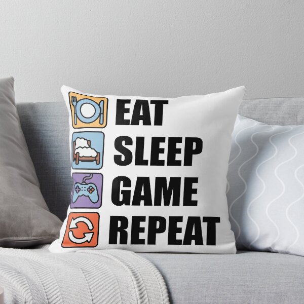 Item preview, Eat Sleep Game Repeat designed and sold by GamerGearTees.